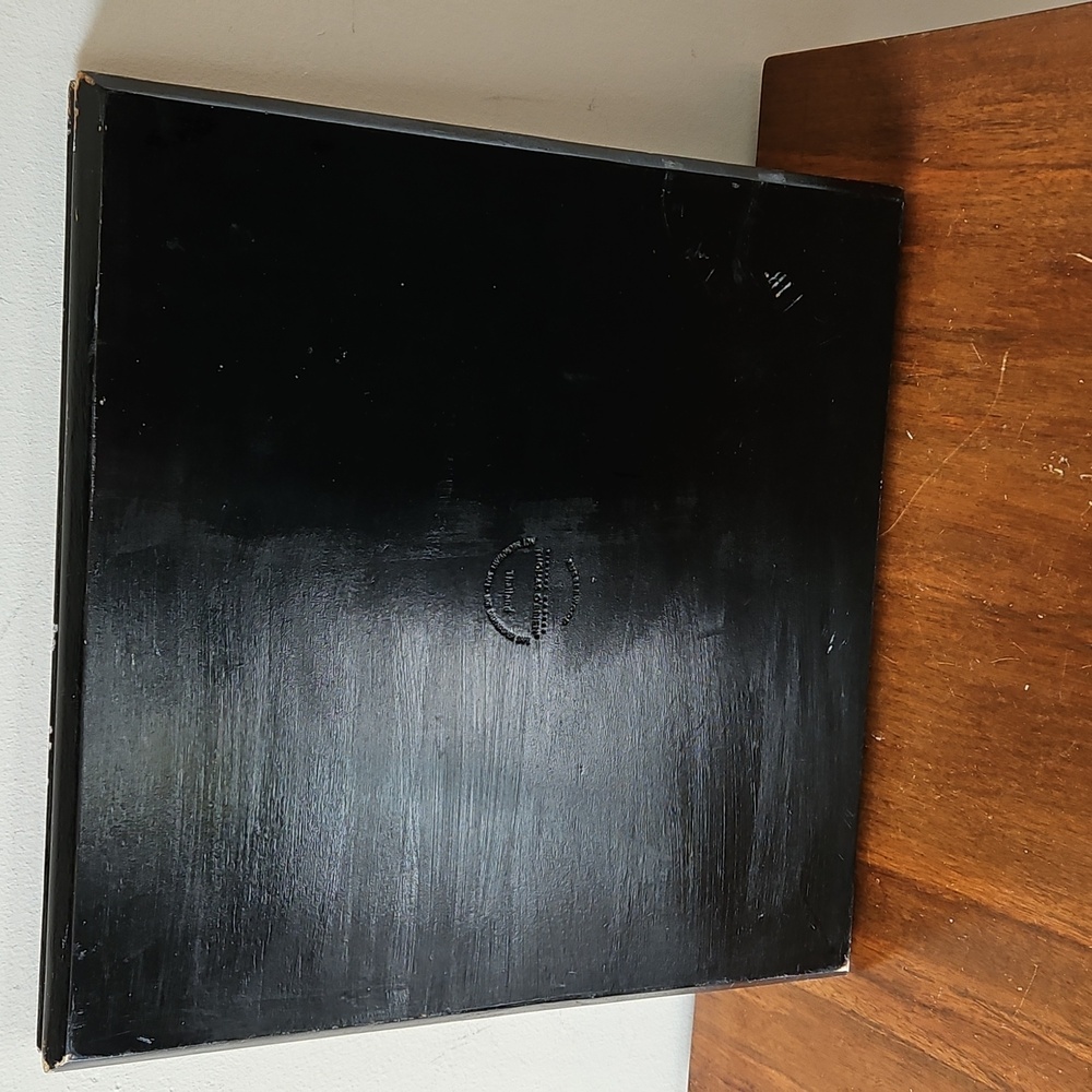 Thomas O'Brien Rubberwood Hand Painted Black Cat & Cardinal Tray Thailand - Picture 2 of 13